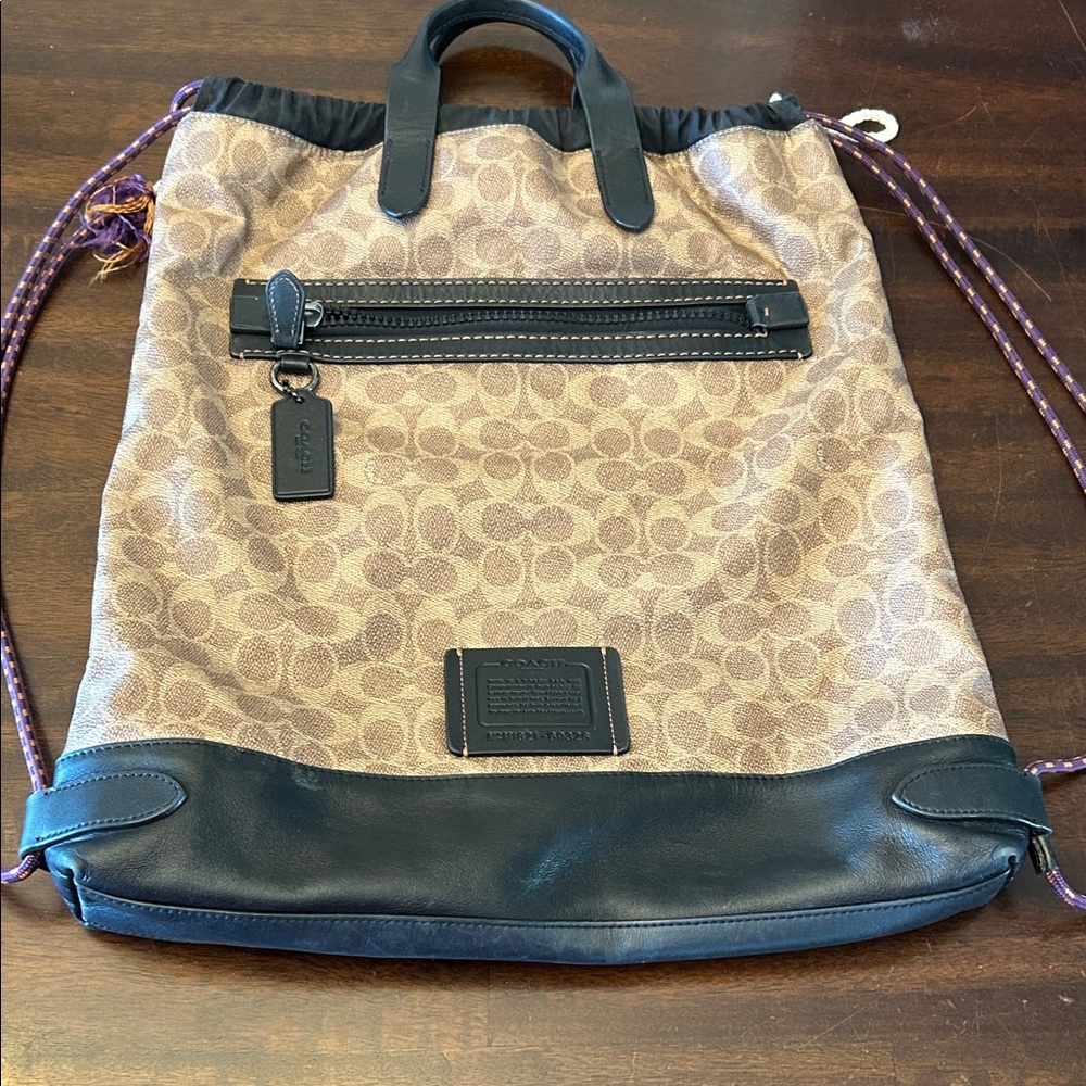 Coach Drawstring Bag. Please Read. - image 1
